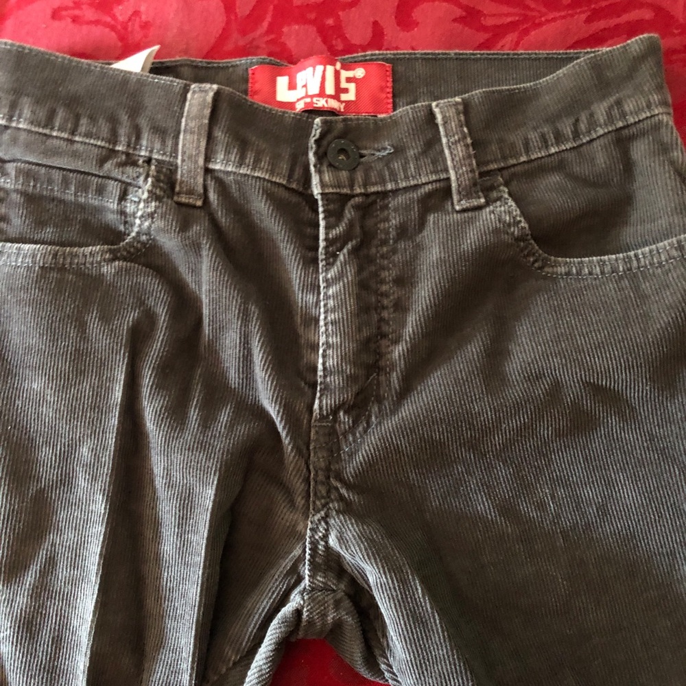 Levi’s size 27x27 gray 511 skinny corduroy jeans